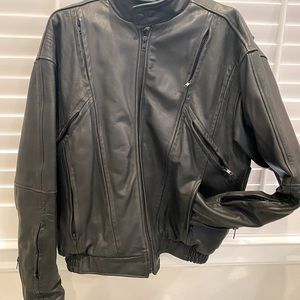 Black Leather Motorcycle Jacket